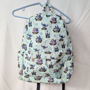 Loungefly Disney Blue and Pink Lilo And Stitch Large Backpack